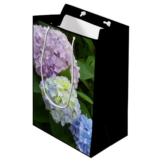 Hydrangeas Medium Cadeauzakje (Voorkant Gekanteld)