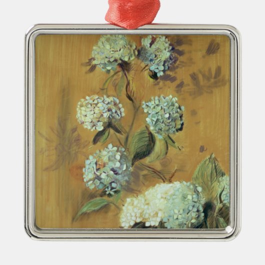 Hydrangeas Metalen Ornament (Voorkant)