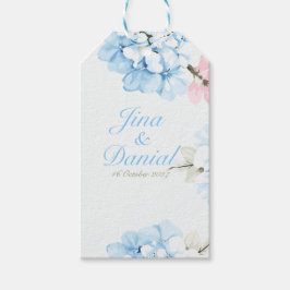 Hydrangea's Pastel Bloei Cadeaulabel