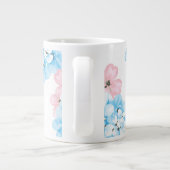 Hydrangeas pastelbloem extra grote beker (Achterkant)