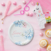 Hydrangeas pastelbloem papieren bordje (Feest)