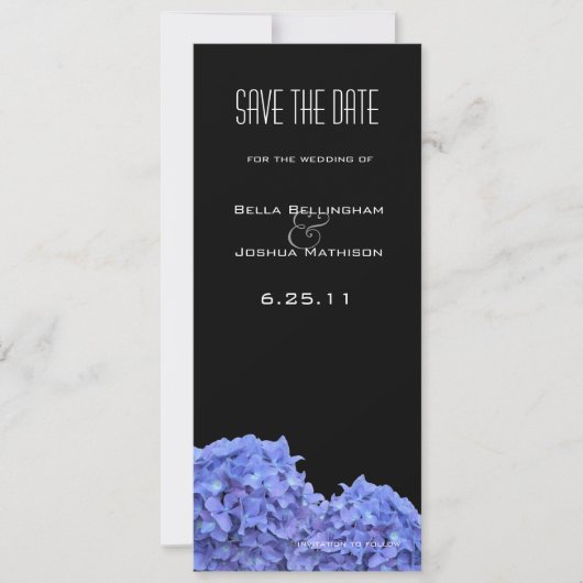Hydrangea's Save the Date Aankondiging (Voorkant)