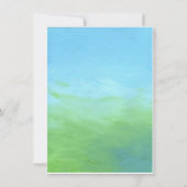 Hydrangeas Schilderende Bridal Shower Invitations Kaart (Achterkant)