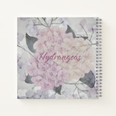 Hydrangeas spiraal Notitieboek (Achterkant)