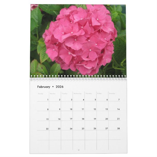 Hydrangeas  ventilatorkalender kalender (Feb 2026)