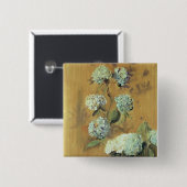 Hydrangeas Vierkante Button 5,1 Cm (Voorkant /achterkant)