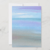 Hydrangea's waterverf bloem bruiloft bruidsfeest kaart (Achterkant)