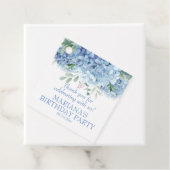 Hydrangeas Waterverf Bloemen Verjaardagsfeest Bedankjes Labels (In situ)