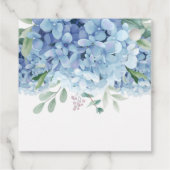 Hydrangeas Waterverf Bloemen Verjaardagsfeest Bedankjes Labels (Achterkant)