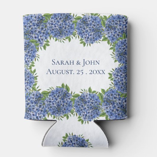 Hydrangeas Wedding Koelboxxen Gepersonaliseerde ga Blikjeskoeler (Achterkant)