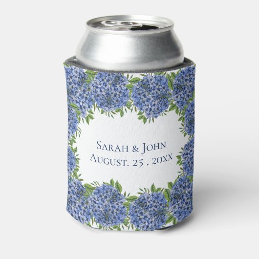 Hydrangeas Wedding Koelboxxen Gepersonaliseerde ga Blikjeskoeler (Blikje Achterkant)