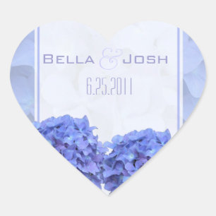 Hydrangeas Wedding Stickers