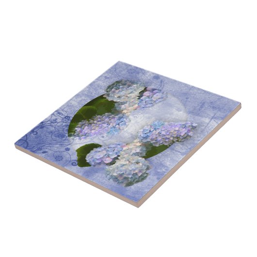 HydrangeaTile Tegeltje (Zijkant)