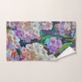 Hydrangée artistique Hortensia Art Abstrait floral (Serviette à main)