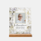 Hydrangée blanche Aquarelle Célébration de la vie (Recto)