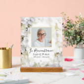 Hydrangée blanche Aquarelle Célébration de la vie (Mariage)