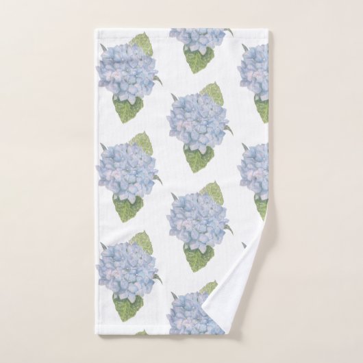 Hydrangée bleue (Serviette à main)