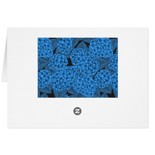 Hydrangée bleue (Dos Horizontal)