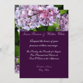 Hydrangée Faire-part de mariage (Devant / Derrière)