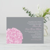 Hydrangée Faire-part de mariage (Debout devant)