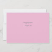 Hydrangée Faire-part de mariage (Dos)