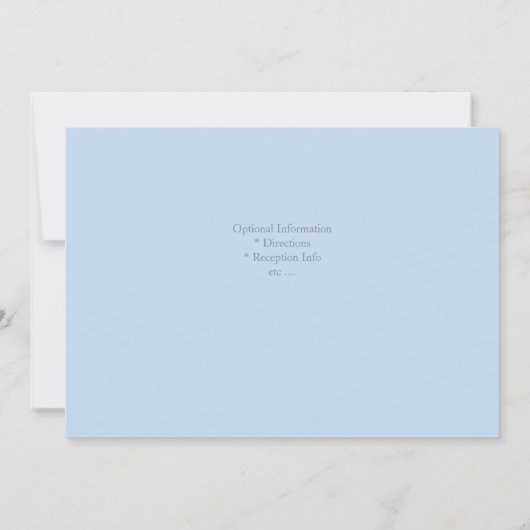 Hydrangée Faire-part de mariage (Dos)