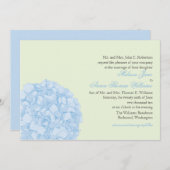 Hydrangée Faire-part de mariage (Devant / Derrière)