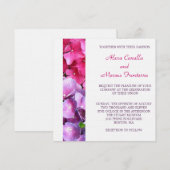 Hydrangée Faire-part de mariage (Devant / Derrière)