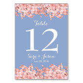 Hydrangée rose, bleu sérénité Numéro de table (Par défaut)