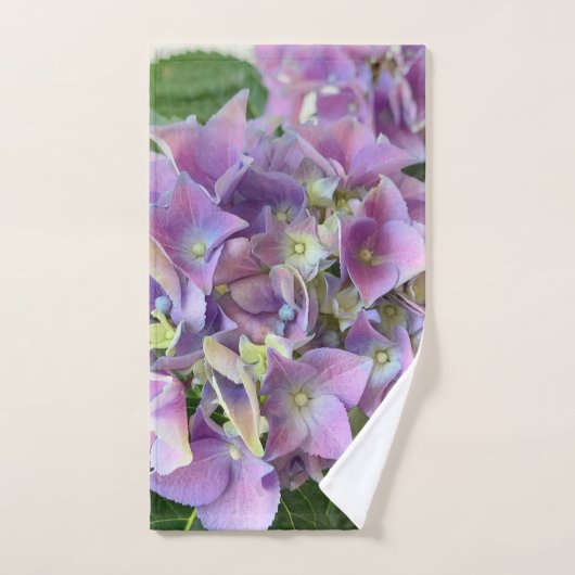 Hydrangée violette claire (Serviette à main)