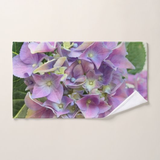 Hydrangée violette claire (Serviette à main)