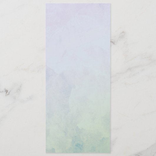 Hydrangée violette Programme de mariage vertical l (Dos)