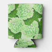 Hydrangeenpatroon waterverf blikjeskoeler (Voorkant)