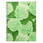 Hydrangeenpatroon waterverf notitieboek (Voorkant)
