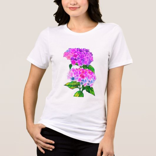 Hydrangeenventilator Tri-Blend Shirt (Voorkant)