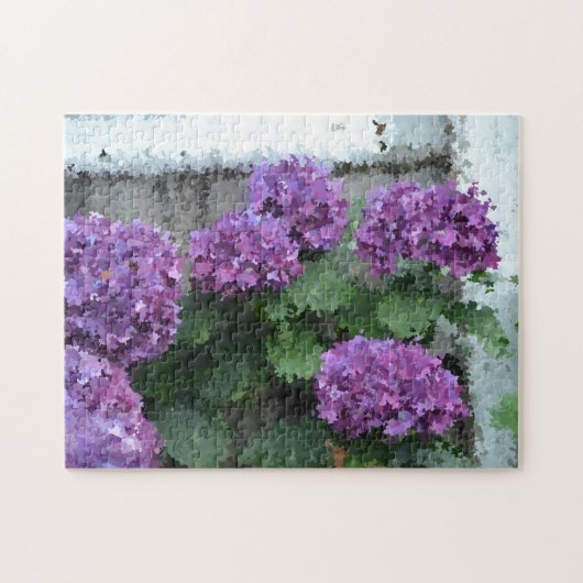 Hydrangées au bord de la mer Puzzle (Horizontal)
