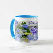 HYDRANGES BLEUS ~ Mug de sanglier (Devant gauche)