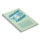 Hydratatie bestrijdt fascisme Notitieboek (Rechterzijde)