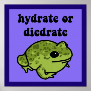 Hydrate of diedraatkikker poster