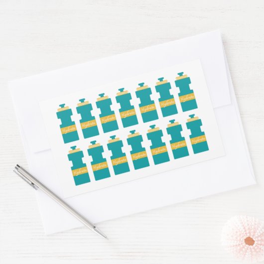 Hydrate Water Bottle Sticker Sheet (Envelop)
