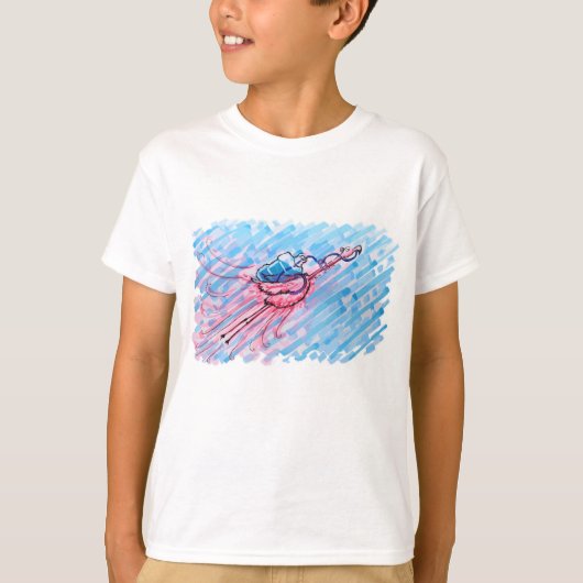 Hydrated Flamingo T-shirt (Voorkant)