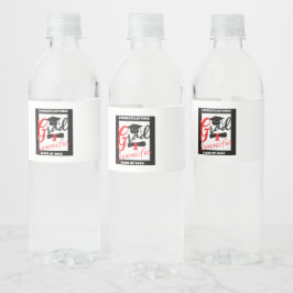 Hydrateer uw succes: gepersonaliseerd Afstuderen Waterfles Etiket