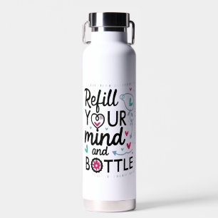 Hydrateren, inspireren, gedijen waterfles