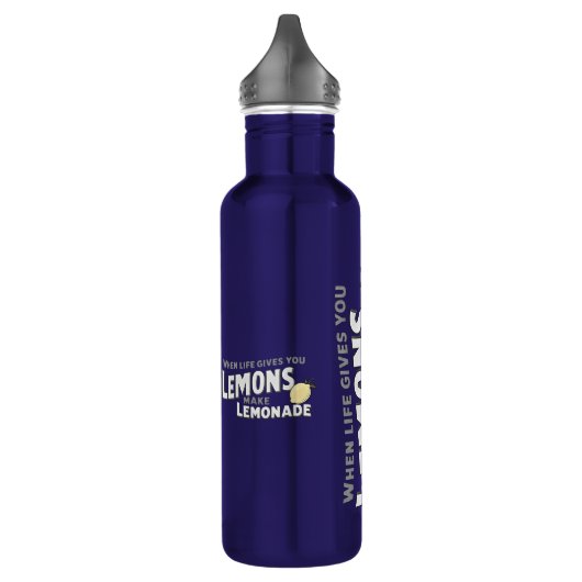 Hydration Motivation Water Bottle Lemonade Slogan Waterfles (Links)