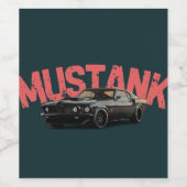 "Hydration Vibes – Custom Reusable Water Bottle" Wijn Etiket (Enkel label)