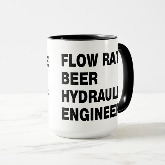 Hydraulisch Ingenieursbier Mok (Voorkant rechts)