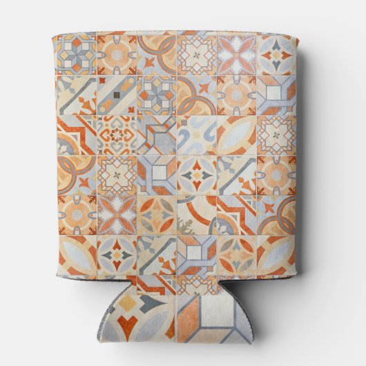 Hydraulische cement tegels: mozaïek trend. blikjeskoeler (Achterkant)