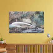 Hydraulische mijnbouw ScenePlacerville, CA Canvas Afdruk (Insitu (Woonkamer))