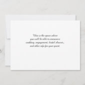 Hydrengea Flower Flat Enregistrer La Carte Date (Dos)