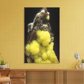 Hydroboraciet op Gorgeyite, Kazachstan Canvas Afdruk (Insitu (Woonkamer))